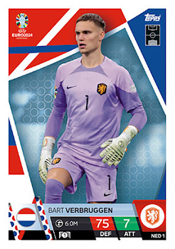 Bart Verbruggen Netherlands Topps Match Attax EURO 2024 #NED1